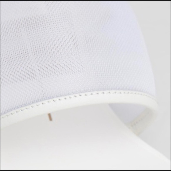 Dolce Vita White Mesh Round Block Heel Sandals - Picture 8 of 13